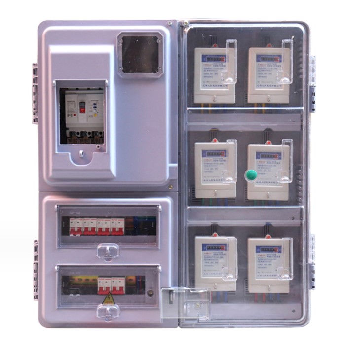 Outdoor single-phase transparent meter box