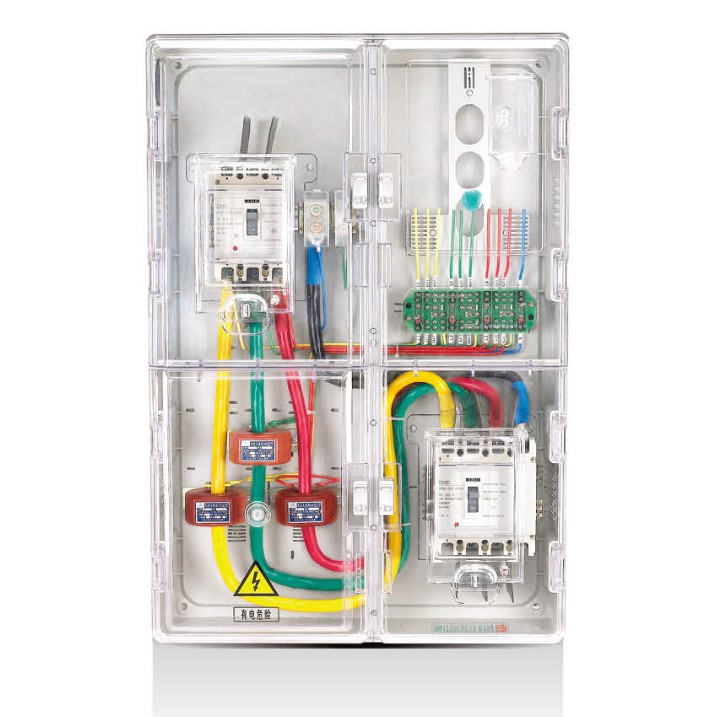 Outdoor single-phase transparent meter box