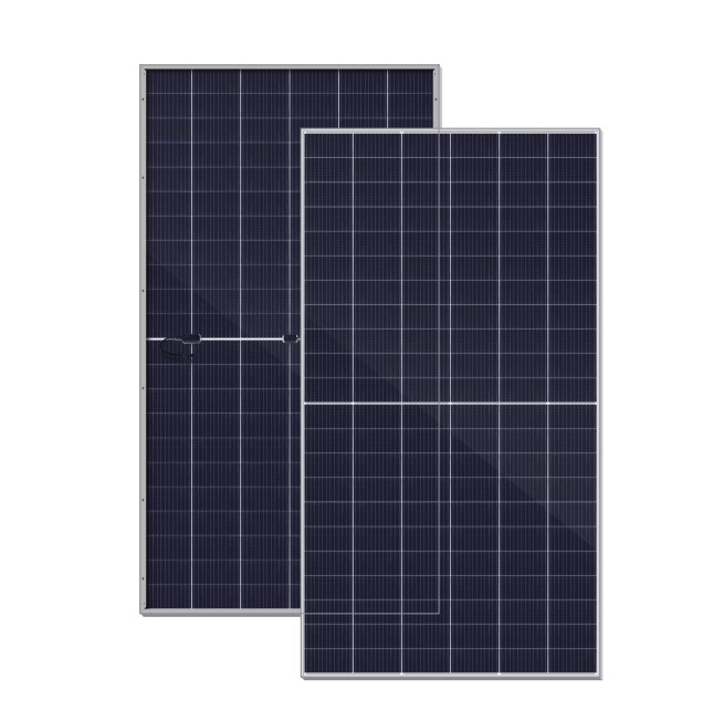 Solar monocrystalline silicon double-sided N-TOPCon module is one of the most advanced solar cell technologies on the market. It has the characteristics of high efficiency, long life, and good stability, and is widely used in the field of solar power generation.