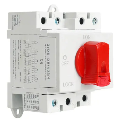 Improving solar power generation efficiency using ZYIS-N32/4 DC isolation switch