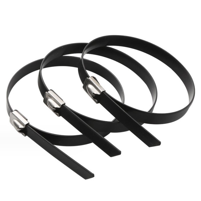 Plastic coated 304 stainless steel tie